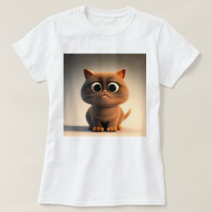 cartoon character illustration of a cute cat T-Shirt