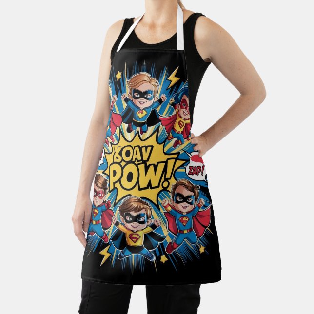 Cartoon Characters for Kitchen Heroes-Adventures Apron (Insitu)