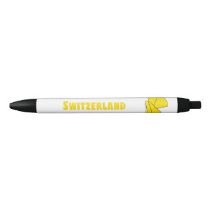 Cartoon Cheese and Typography Switzerland Pen