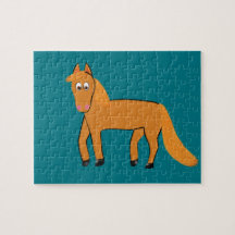 Cartoon Chestnut Horse