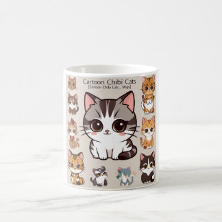 Cartoon Chibi Cats Mug
