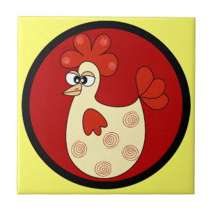 Cartoon Chicken kitchen tile