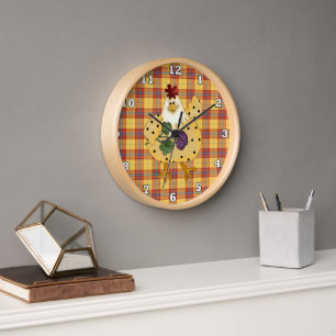 Cartoon Chicken kitchen wall clock