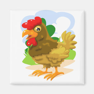 Cartoon Chicken Magnet