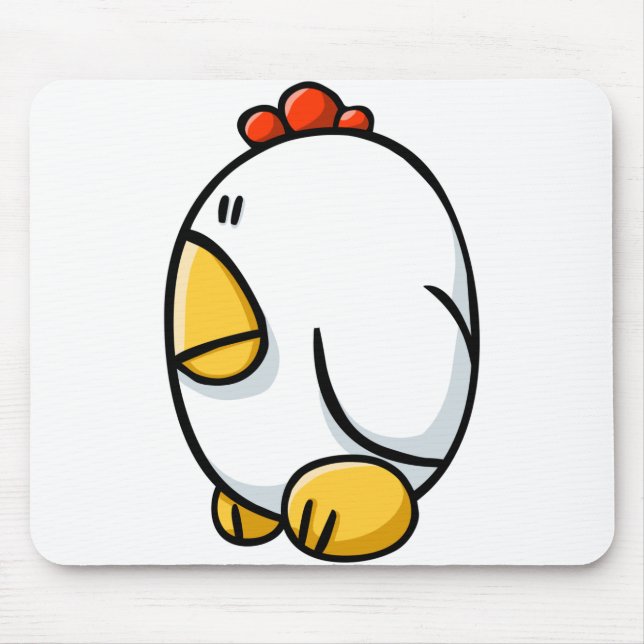 Cartoon Chicken Mouse Mat (Front)