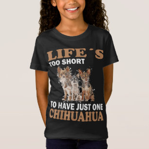 Cartoon Chihuahua lover Cute chiwawa little dogs D T-Shirt
