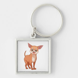 Cartoon Chihuahua Puppy Dog Rescue Puppies Adopt Key Ring