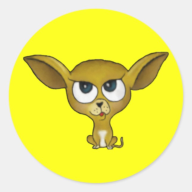 Cartoon Chihuahua Stickers (Front)