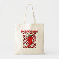 Cartoon Chilli Pepper With Custom Text