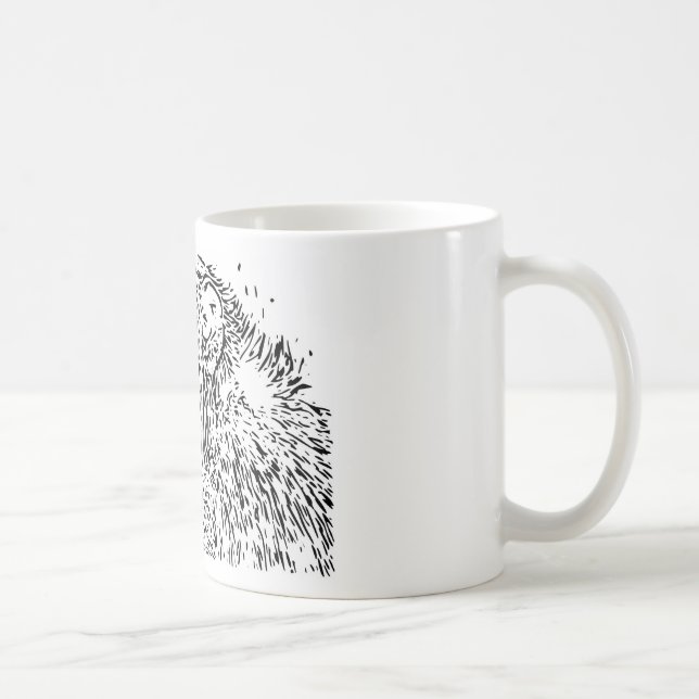 Cartoon Chimpanzee Coffee Mug (Right)