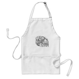 Cartoon Chimpanzee Standard Apron