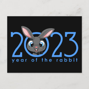 Cartoon Chinese Year of the Rabbit Postcard