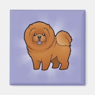 Cartoon Chow Chow Magnet