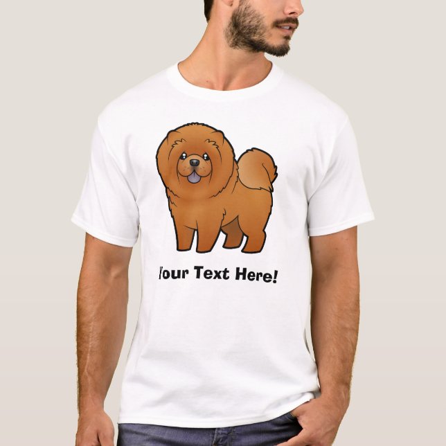 Cartoon Chow Chow T-Shirt (Front)