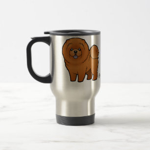 Cartoon Chow Chow Travel Mug