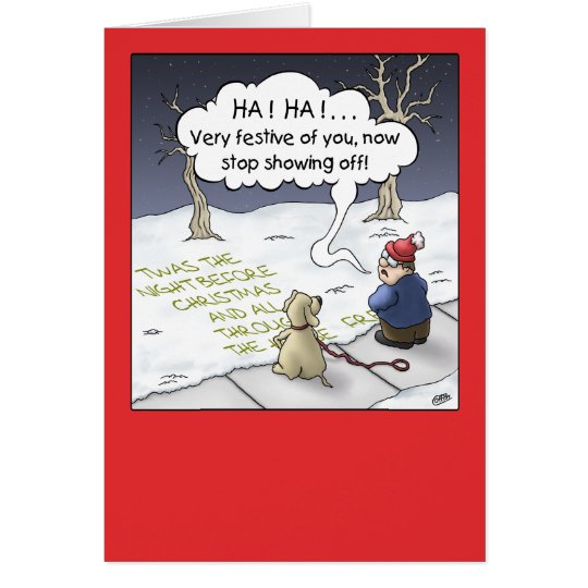 Cartoon Christmas Card: Steady Flow Card