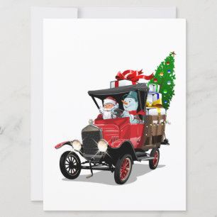 Cartoon Christmas truck