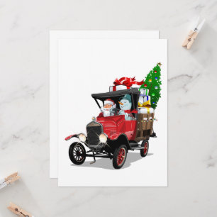 Cartoon Christmas truck