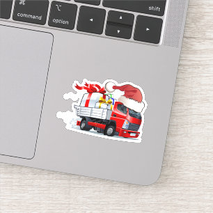 Cartoon Christmas truck