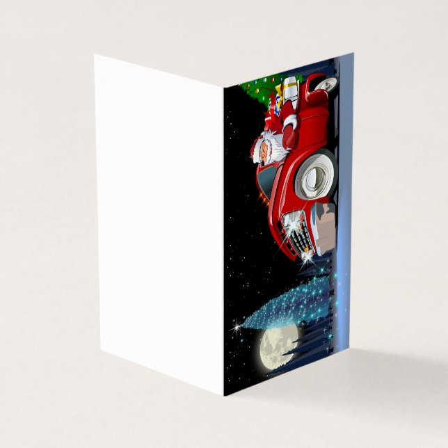 Cartoon Christmas truck (Outside)