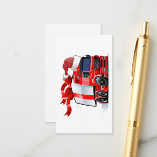 Cartoon Christmas truck Enclosure Card