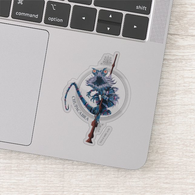 Cartoon Chupacabra & Elder Wand (Detail)