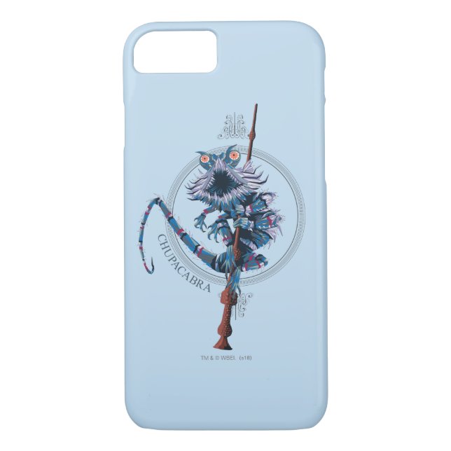 Cartoon Chupacabra & Elder Wand Case-Mate iPhone Case (Back)