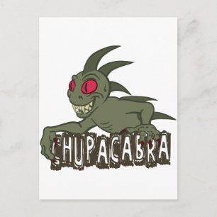 Cartoon Chupacabra Postcard
