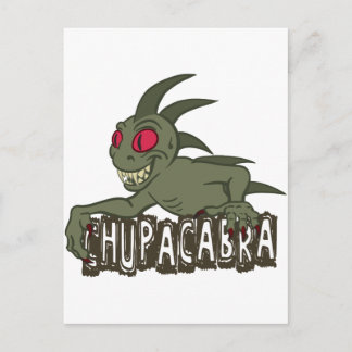 Cartoon Chupacabra Postcard