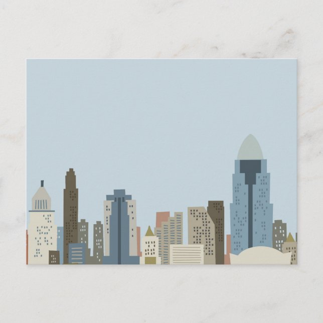 Cartoon Cincinnati Postcard (Front)