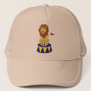 Cartoon Circus Lion Trucker Hat