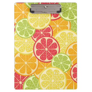 Cartoon Citrus Notebook Clipboard