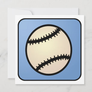 Cartoon Clip Art Ball Baseball Glove Boy Birthday Invitation