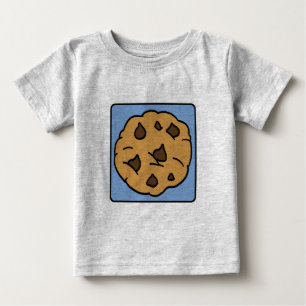 Cartoon Clip Art Chocolate Chip Cookie Dessert Baby T-Shirt