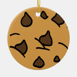 Cartoon Clip Art Chocolate Chip Cookie Dessert Ceramic Tree Decoration