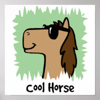 Cartoon Clip Art Cool Horse Wearing Sunglasses