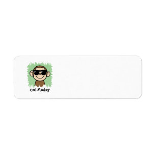 Cartoon Clip Art Cool Monkey with Sunglasses