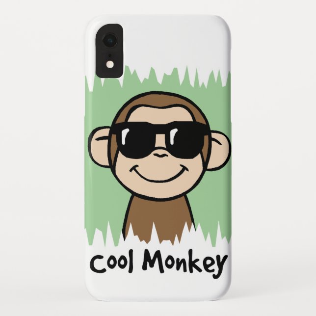 Cartoon Clip Art Cool Monkey with Sunglasses Case-Mate iPhone Case (Back)