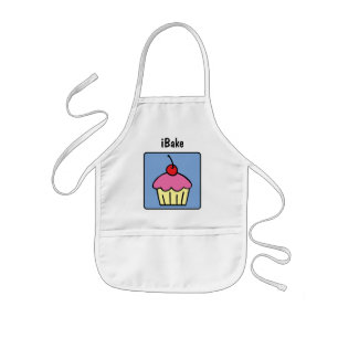 Cartoon Clip Art Cupcake Frosting Cherry Dessert Kids Apron