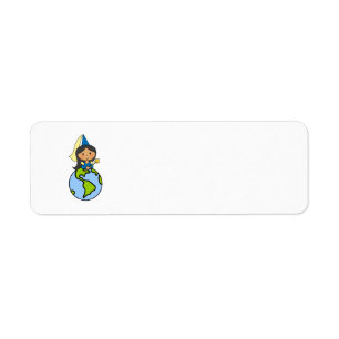 Cartoon Clip Art Cute Princess on Top of the World