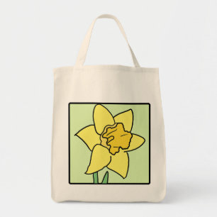 Cartoon Clip Art Daffodil Spring Garden Flower Tote Bag