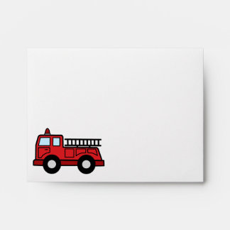Cartoon Clip Art Firetruck Emergency Vehicle Truck Envelope