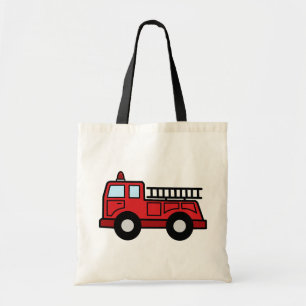 Cartoon Clip Art Firetruck Emergency Vehicle Truck Tote Bag