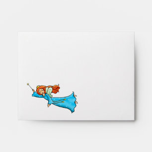 Cartoon Clip Art Flying Fairy Princess Magic Wand Envelopes