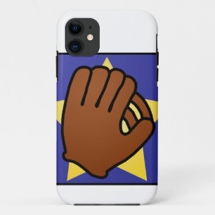 Cartoon Clip Art Sports Baseball Glove Gold Star iPhone 11 Case