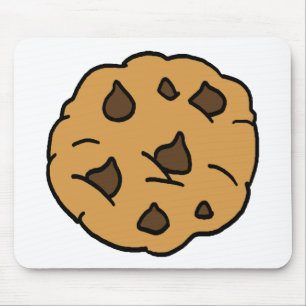 Cartoon Clipart HUGE Chocolate Chip Cookie Dessert Mouse Mat