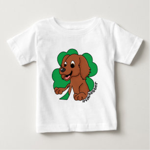 Cartoon Clover Irish Setter Baby's Baby T-Shirt