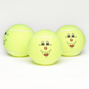 Cartoon Clown Tennis Balls