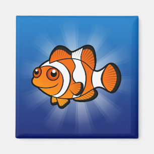 Cartoon Clownfish Magnet