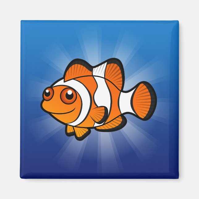 Cartoon Clownfish Magnet (Front)